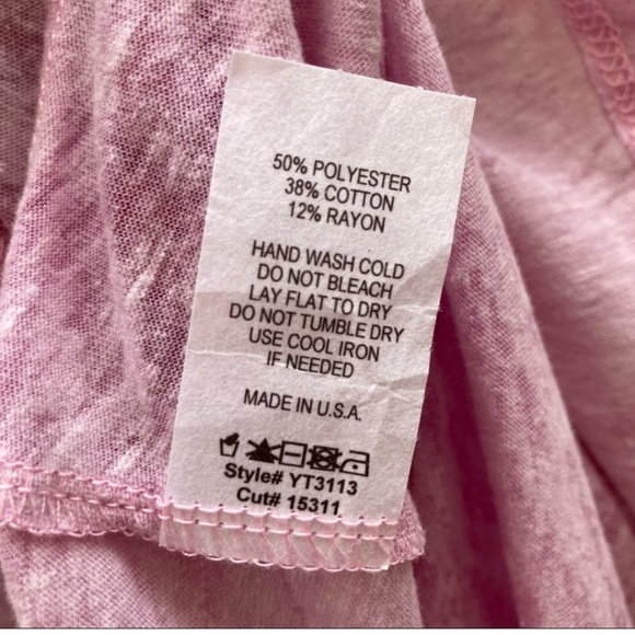 Free People Movement Burnout Acid Wash Flowy Tank Top in light pink purp… - Picture 4 of 4